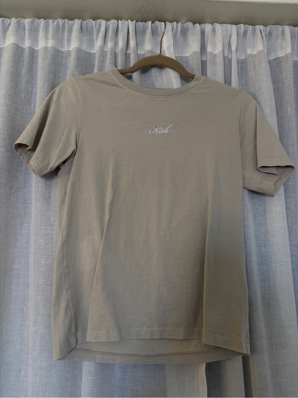 Kith Youth Short Sleeve Crewneck Tee in Taupe